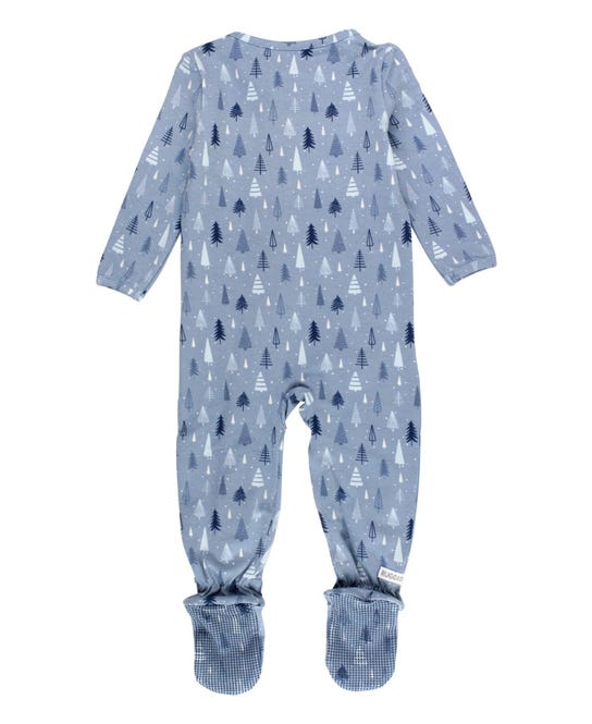 Frosted Forest Pajamas - Zipper Footies
