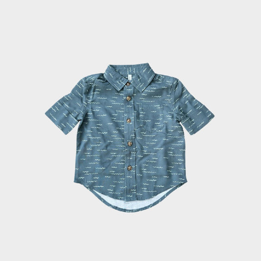 Button Up Shirt in Waves