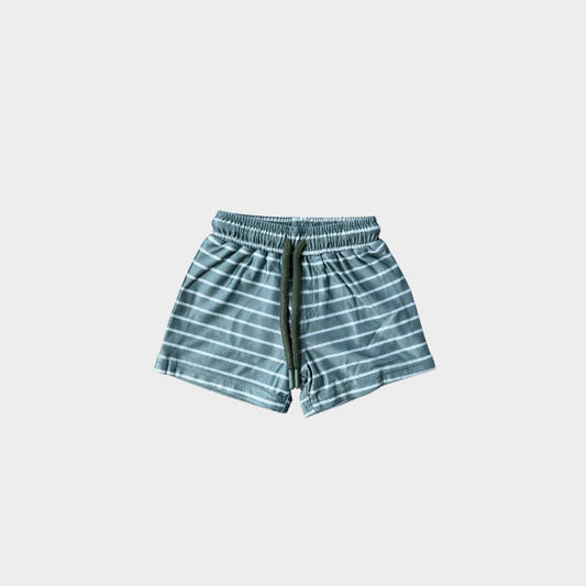 Swim Shorts in Sage Stripe