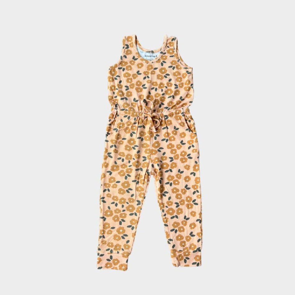 Tank Jumpsuit in Gold Floral