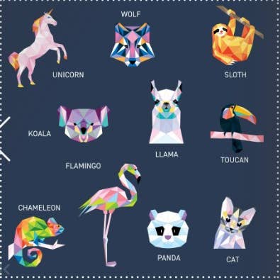 My Sticker Paintings: Cool Animals