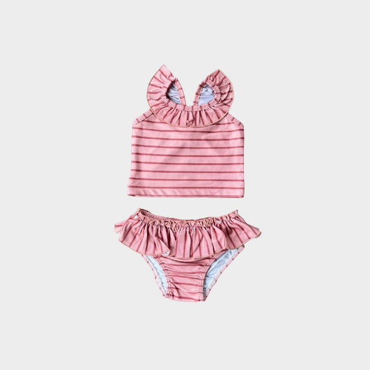 Tankini Swim Set in Strawberry Stripe