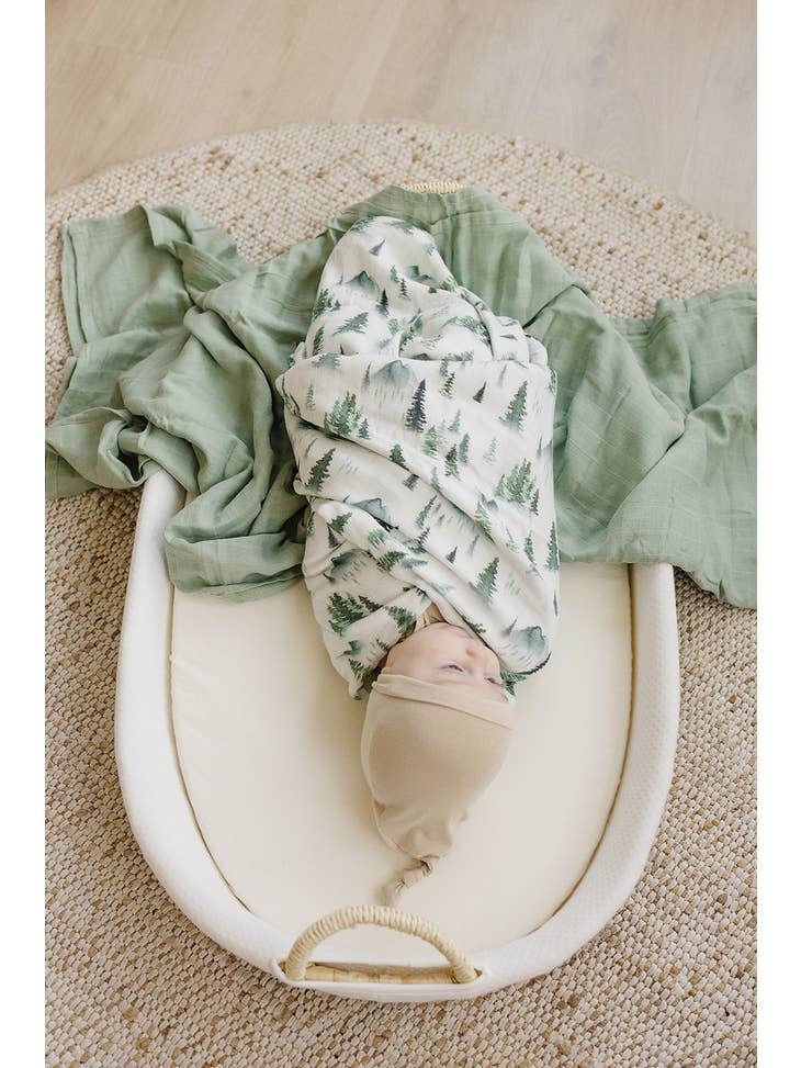 Forest Bamboo Muslin Swaddle Blanket