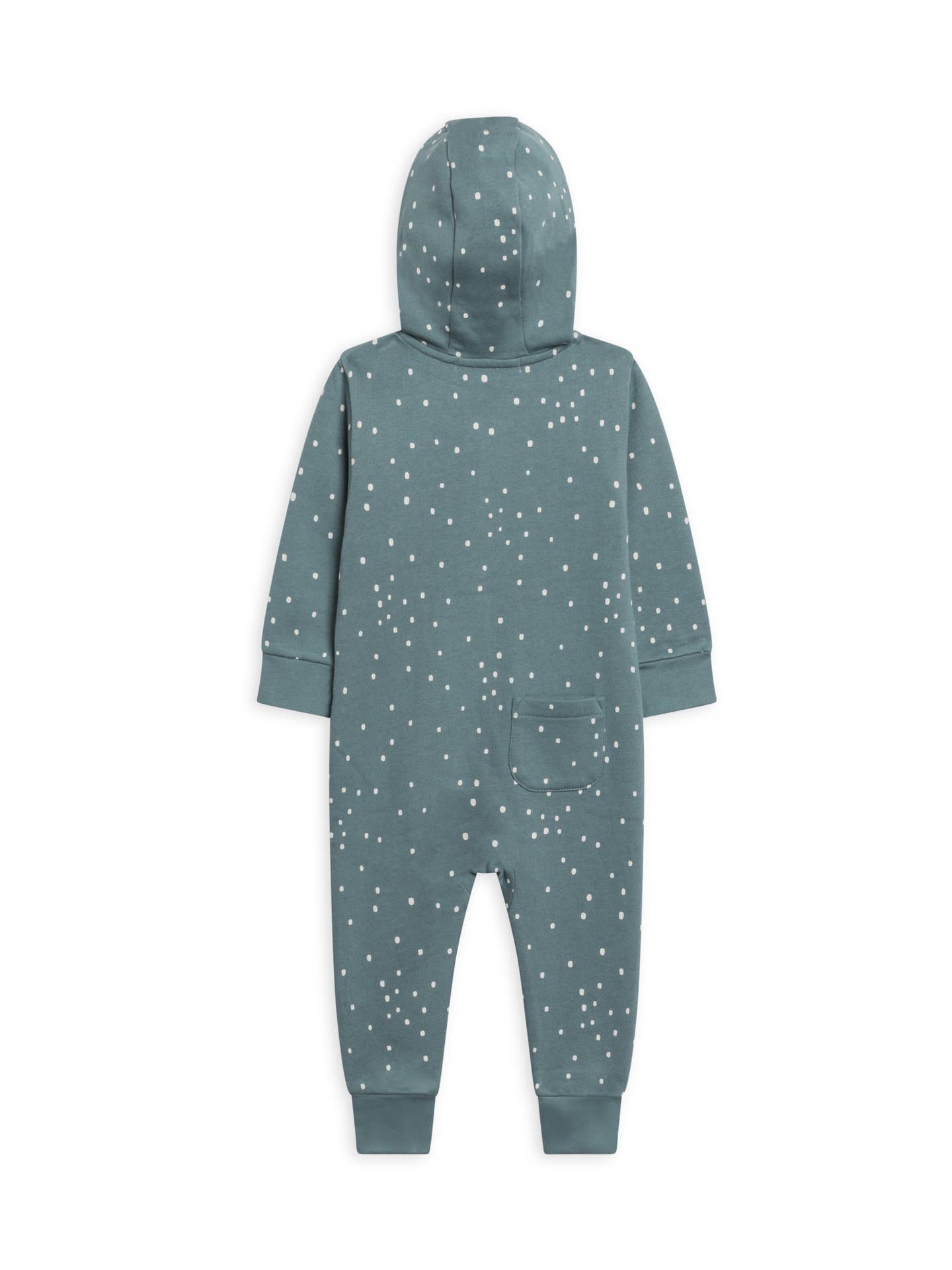 Fleece Hooded Zip Romper