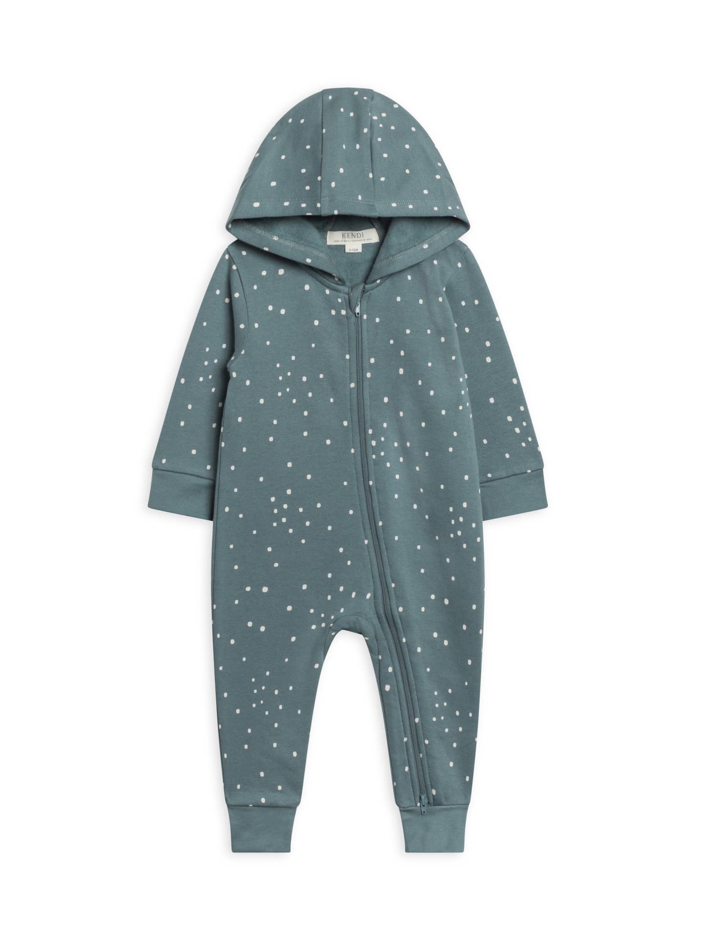 Fleece Hooded Zip Romper