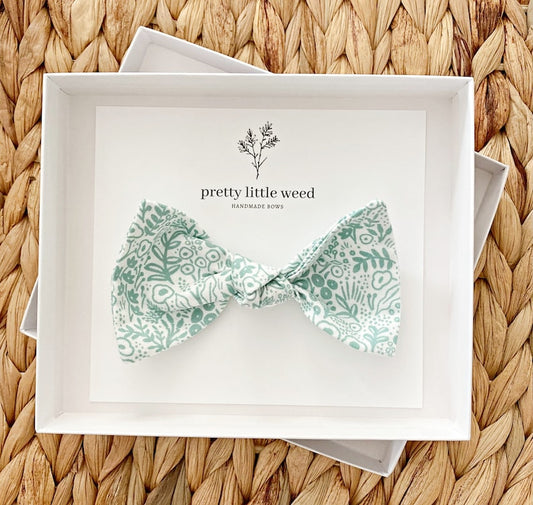 Dainty Floral Bow