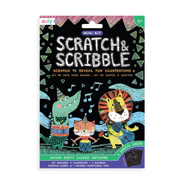 Scratch & Scribble Art Kit: Safari Party