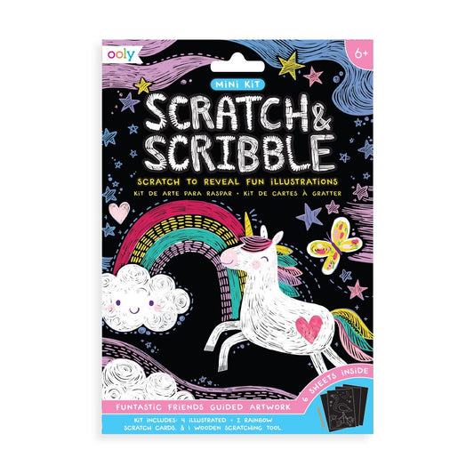 Scratch & Scribble Art Kit: Funtastic Friends