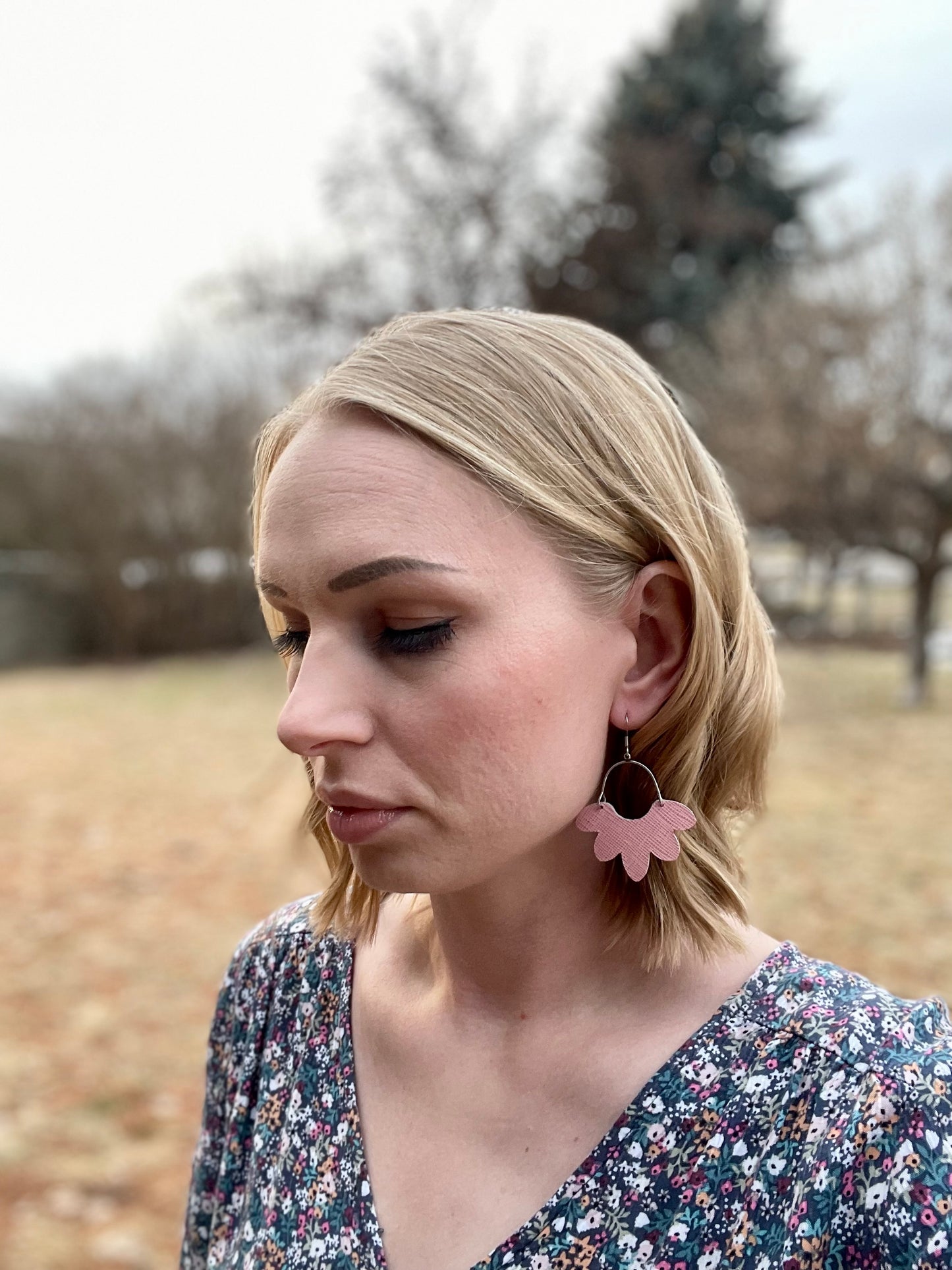 Petite Floral Drop Earrings
